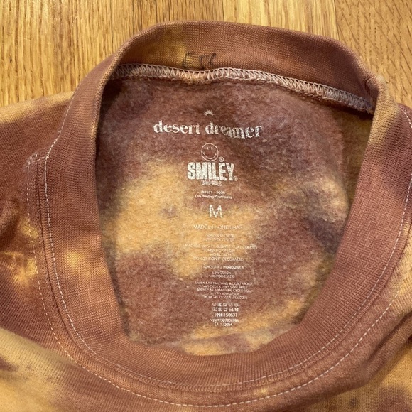 TIE dye smiley face sweatshirt Size Medium - Picture 4 of 6